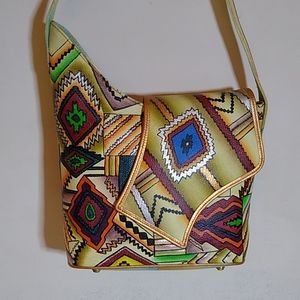 Colorful Geometric Shoulder Bag